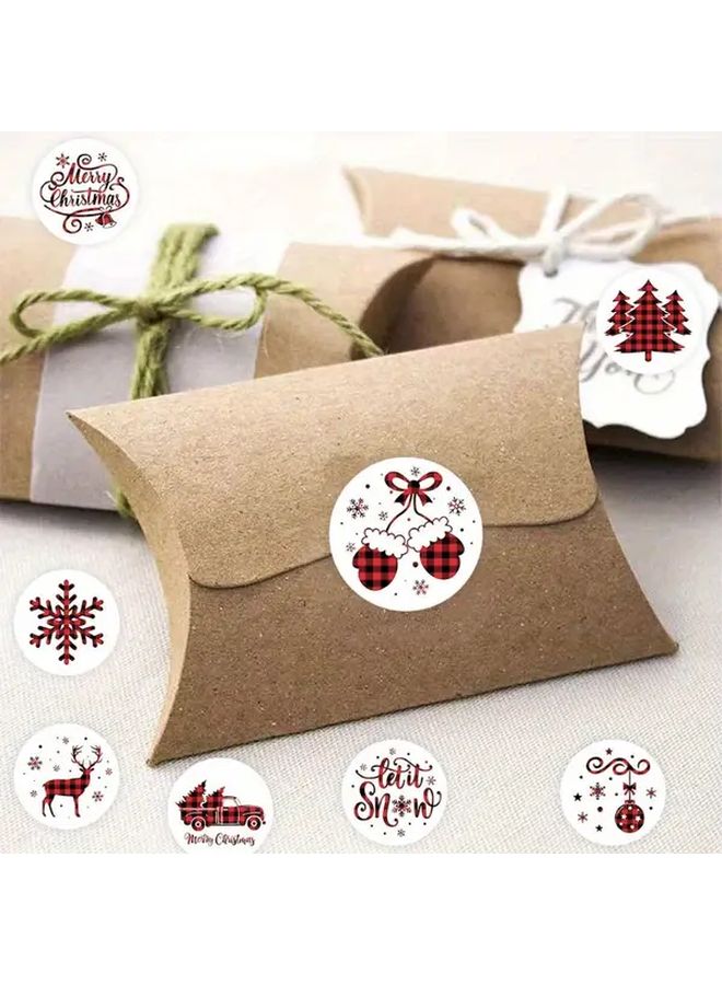 Christmas Stickers 500 Pcs Snowflake Reindeer Design For Holiday DIY Decorations - Image 4